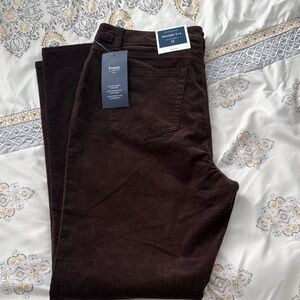 Charter Club Women's Dark Brown Straight Leg Pants